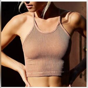 Free People Movement Happiness Runs Crop, Size XS/S